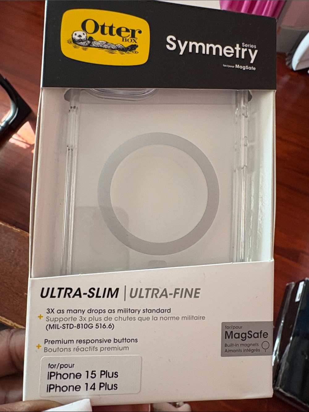 OtterBox Symmetry Series Clear MagSafe Case - Transparent/Clear